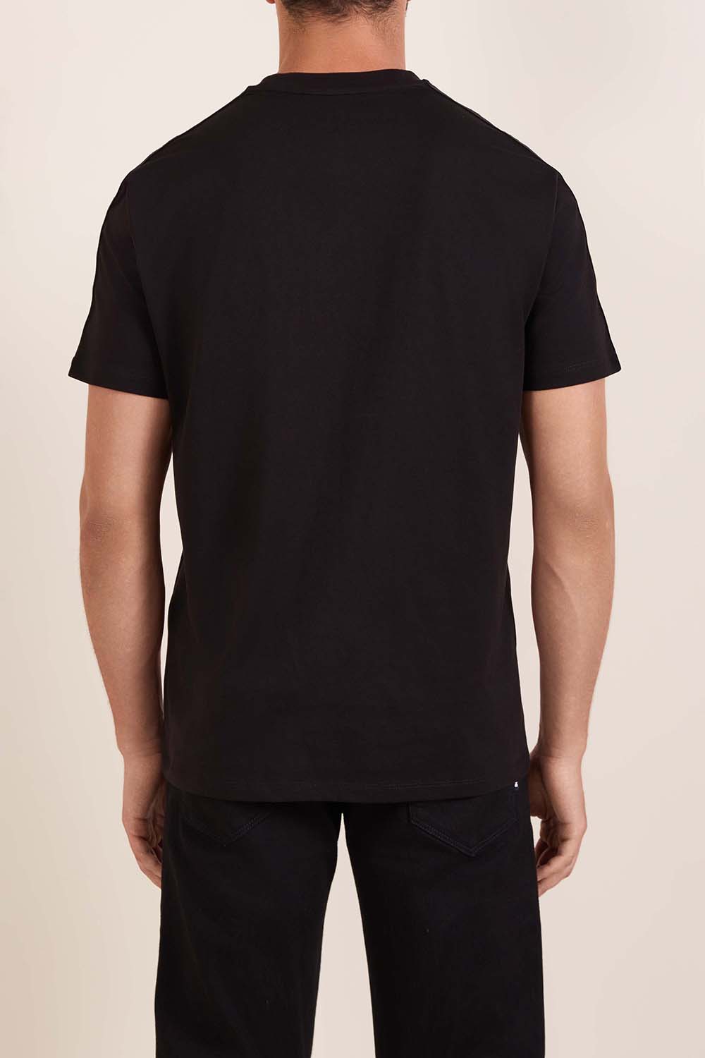 תמונת דוגמן אחורית של חולצת טי