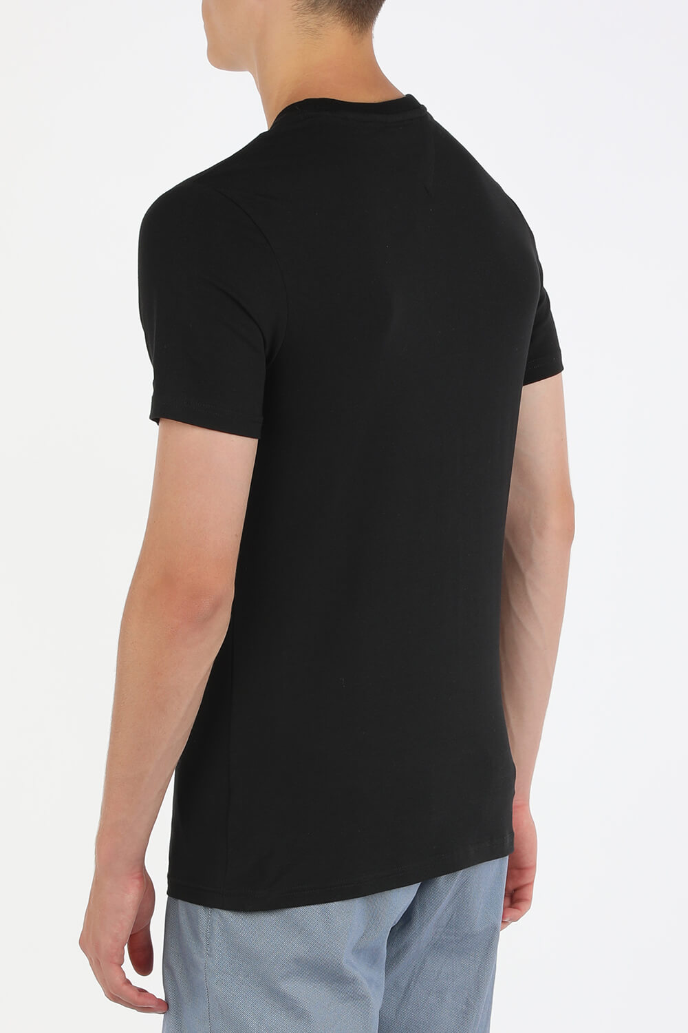 תמונת דוגמן אחורית של Script Logo T-Shirt in Black