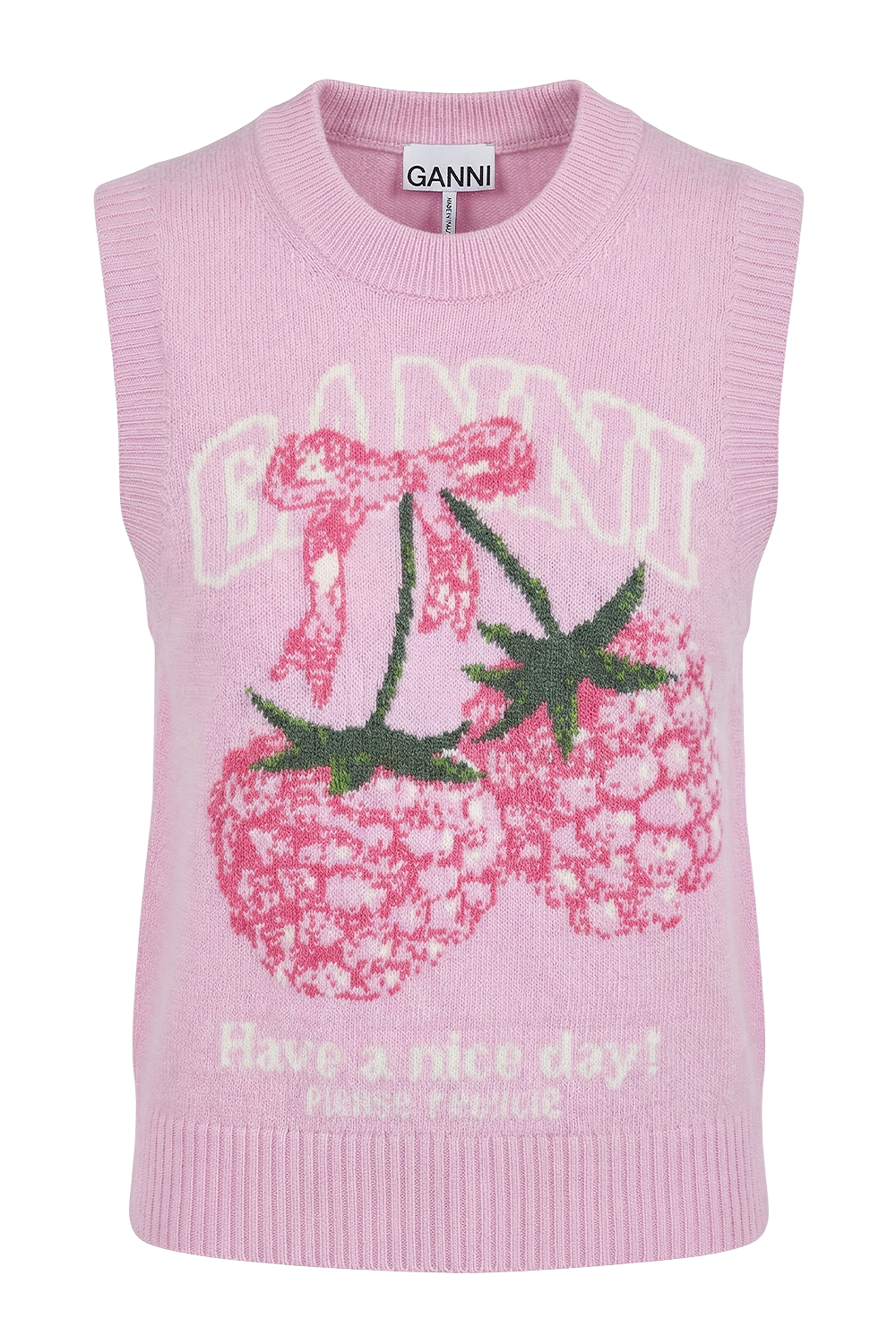 תמונה קידמית של אפודת צמר