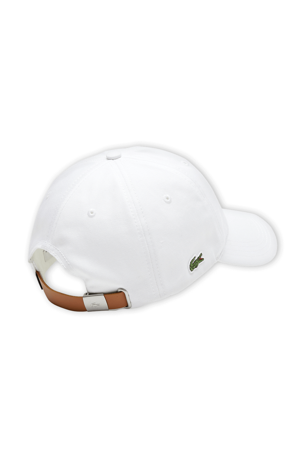 תמונה אחורית של כובע מצחייה לבן עם לוגו