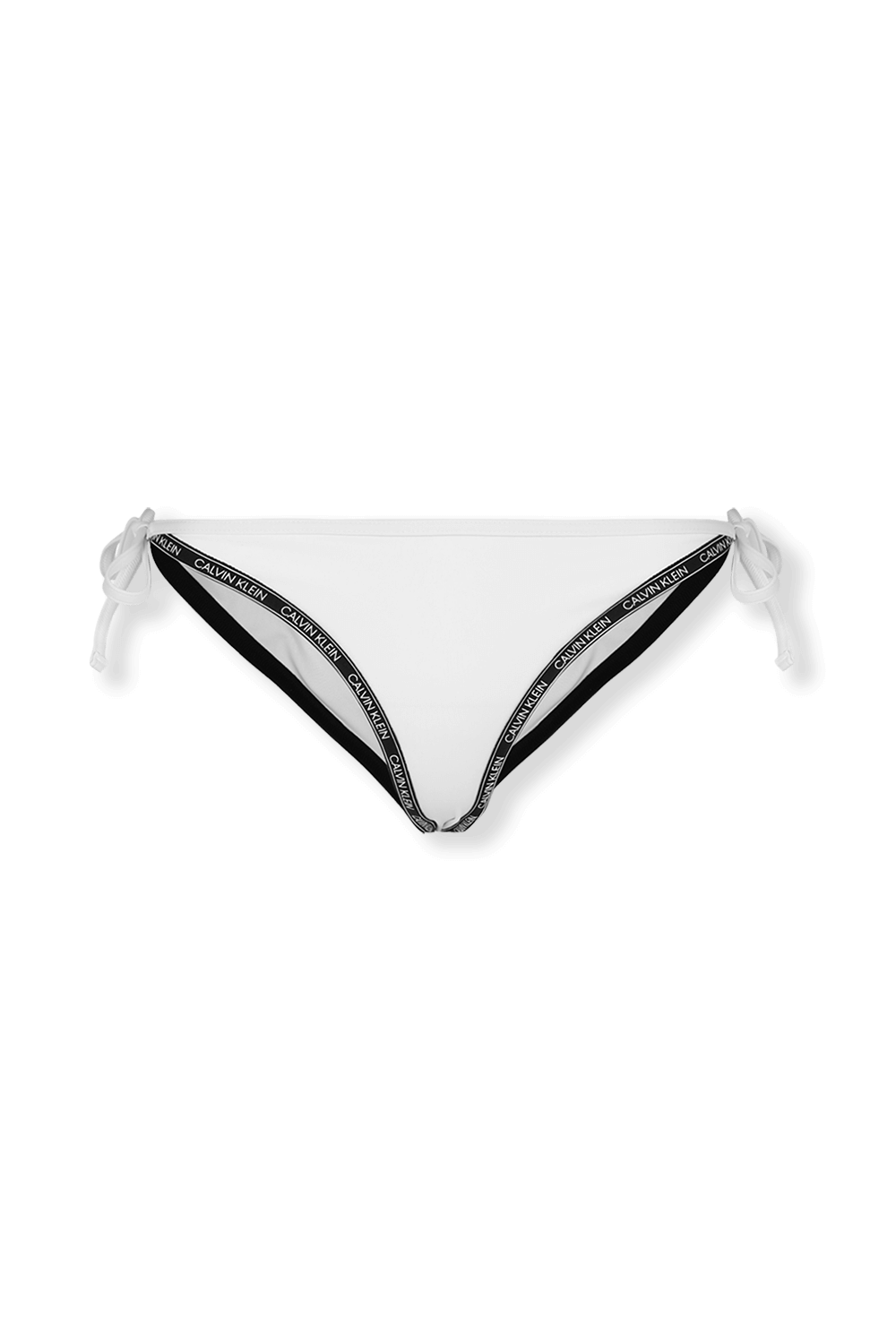 Tie Side Bikini Bottom in White CALVIN KLEIN