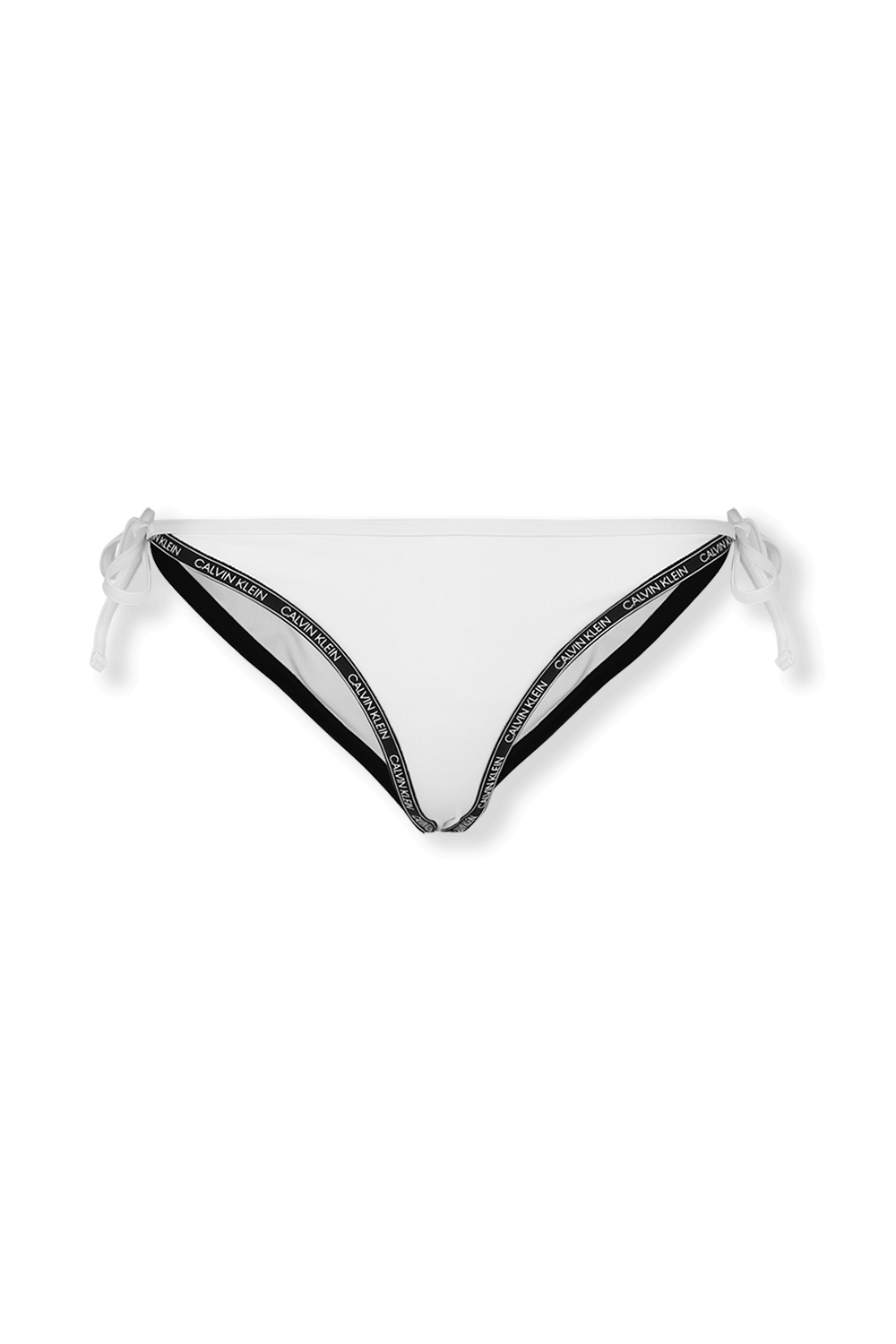 תמונה קידמית של Tie Side Bikini Bottom in White
