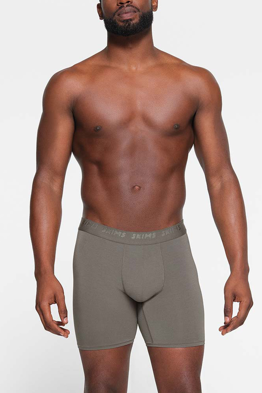 תמונת תקריב דוגמן של 3 PACK BOXER BRIEF 5 INCH