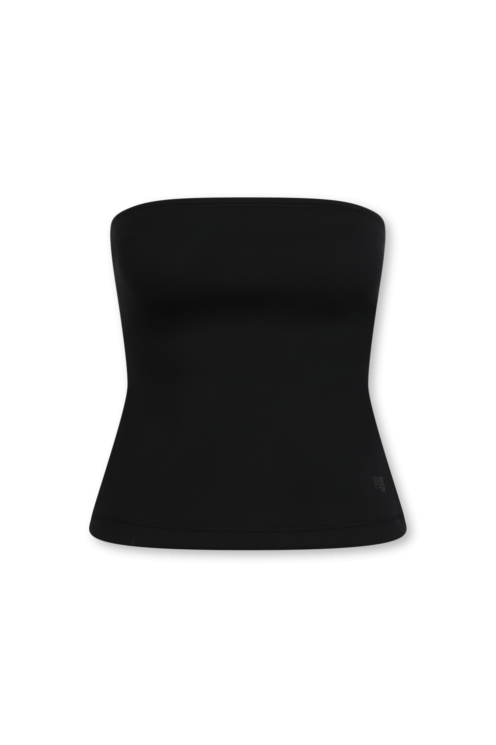 תמונה קידמית של חולצת סטרפלס שחורה