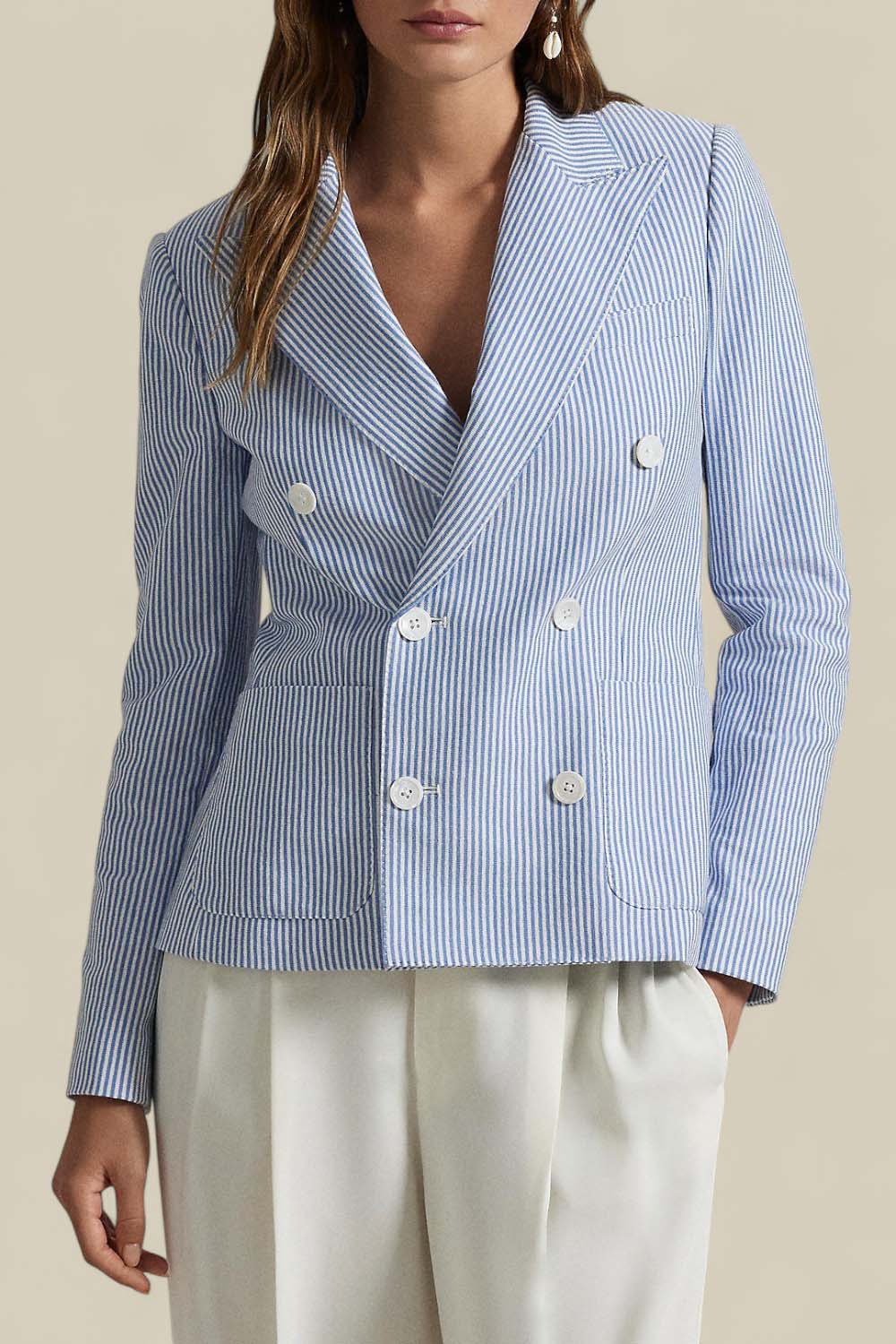 תמונת דוגמן קידמית של ז'קט כותנה