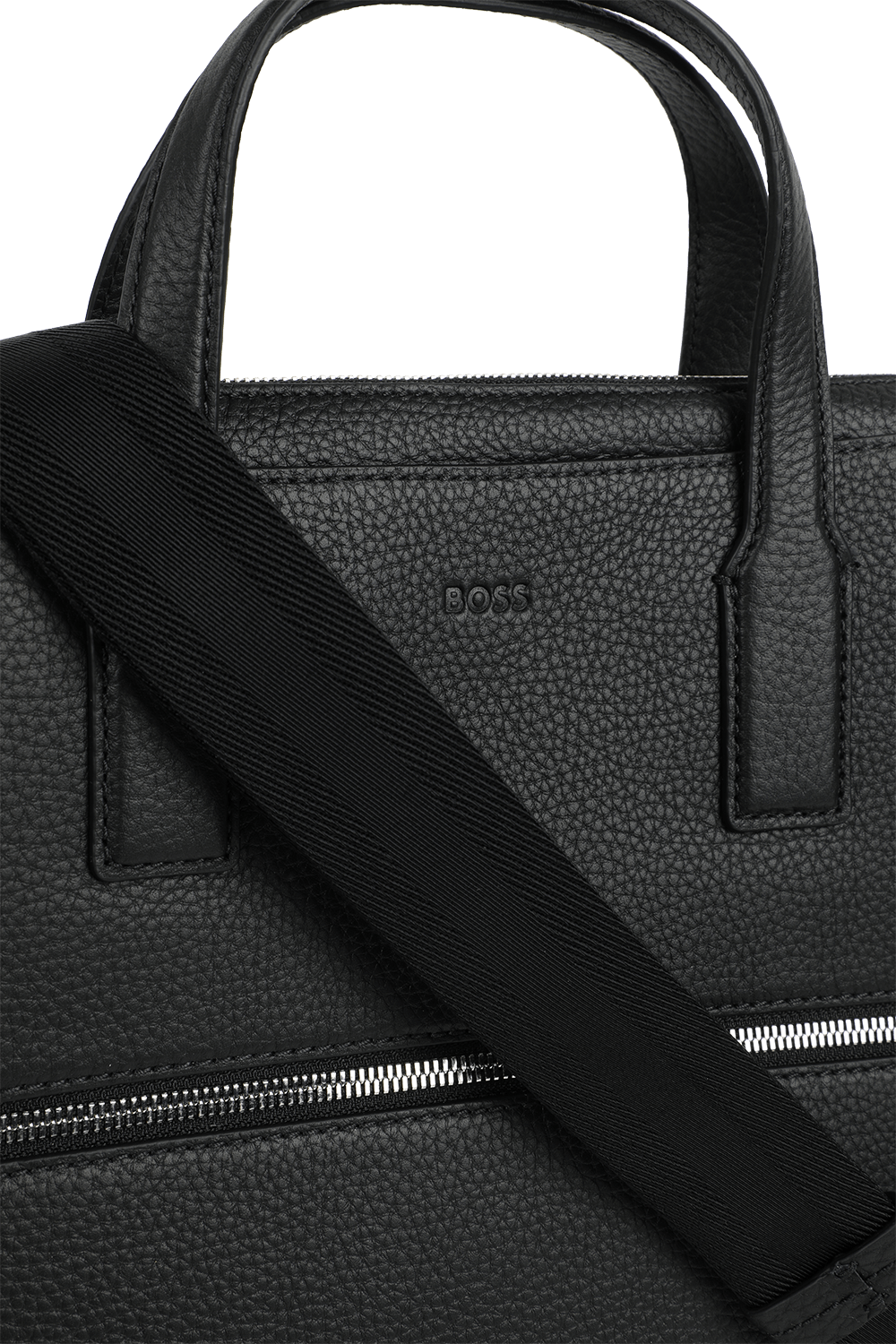 תמונת תקריב של תיק עבודה לנסיעות מעור קרוסטאון