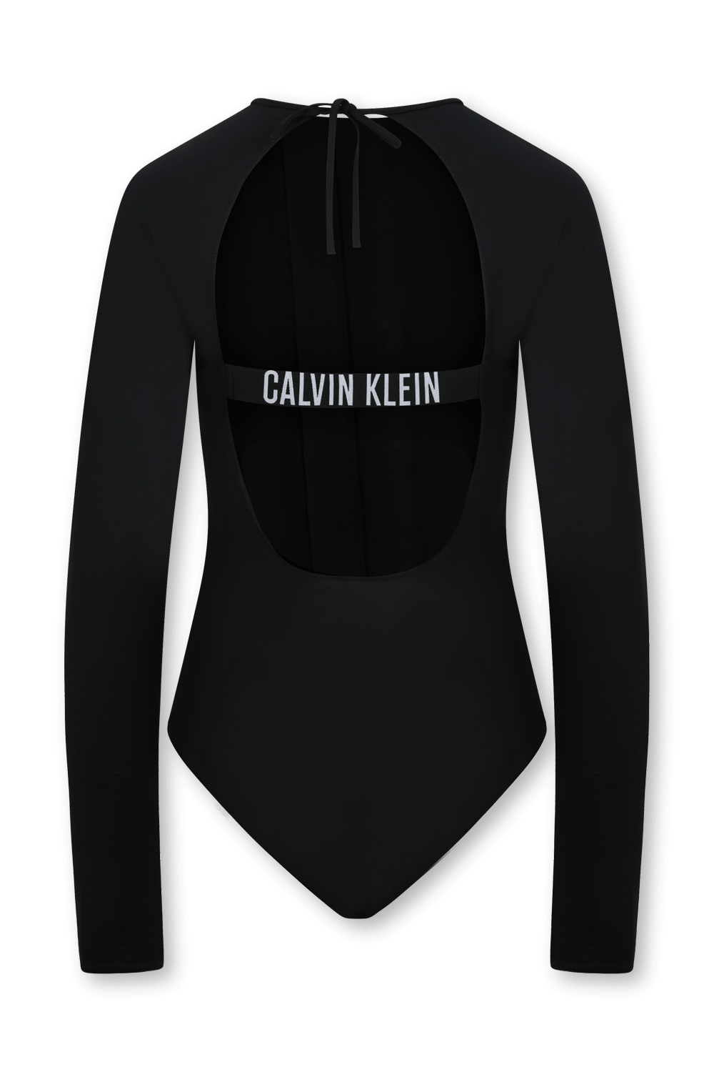בגד ים שלם שחור עם רוכסן ושרוולים ארוכים CALVIN KLEIN