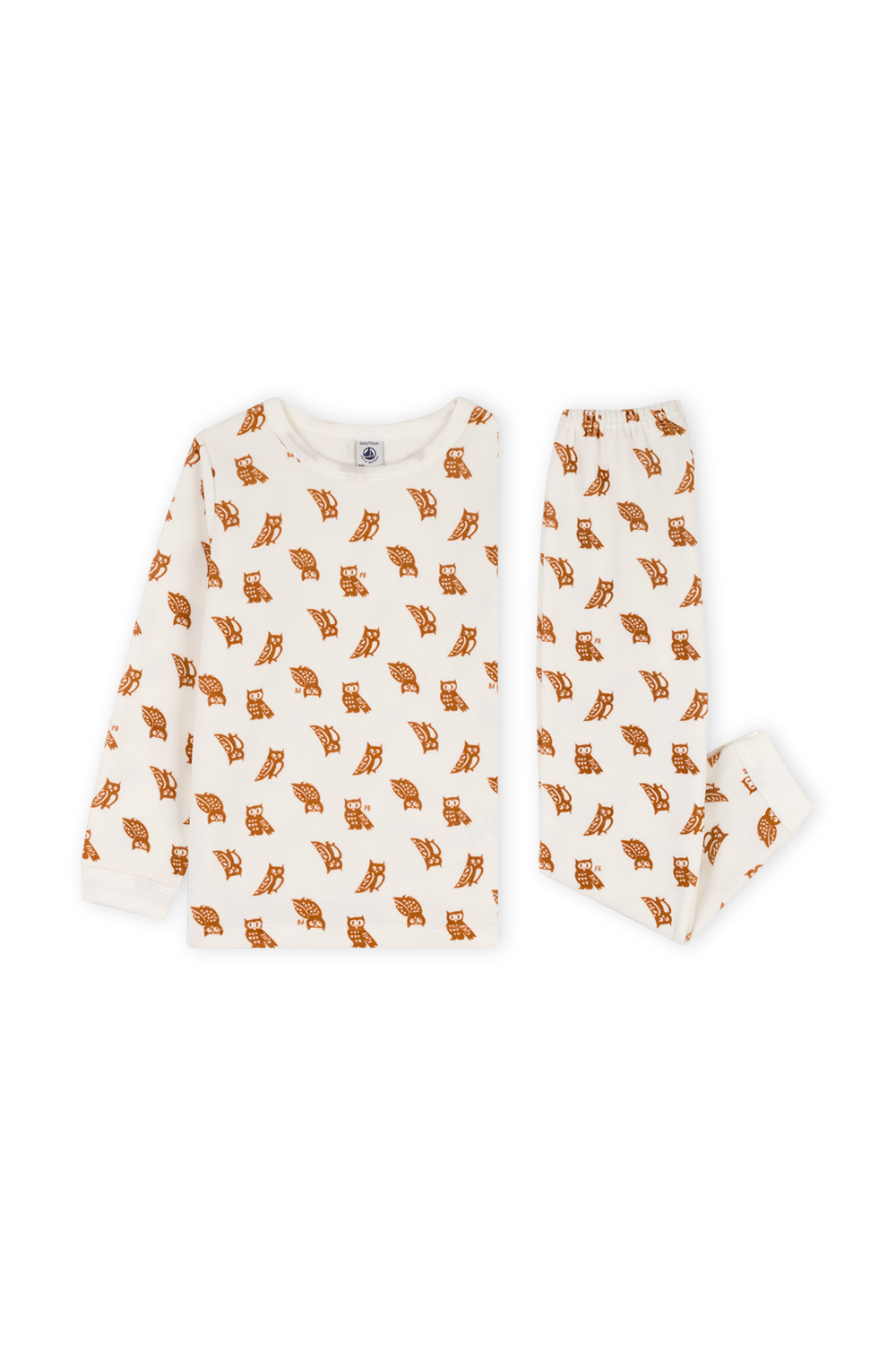 תמונת פנים של סט פיג'מה ארוך ינשופים - גילאי 2-5