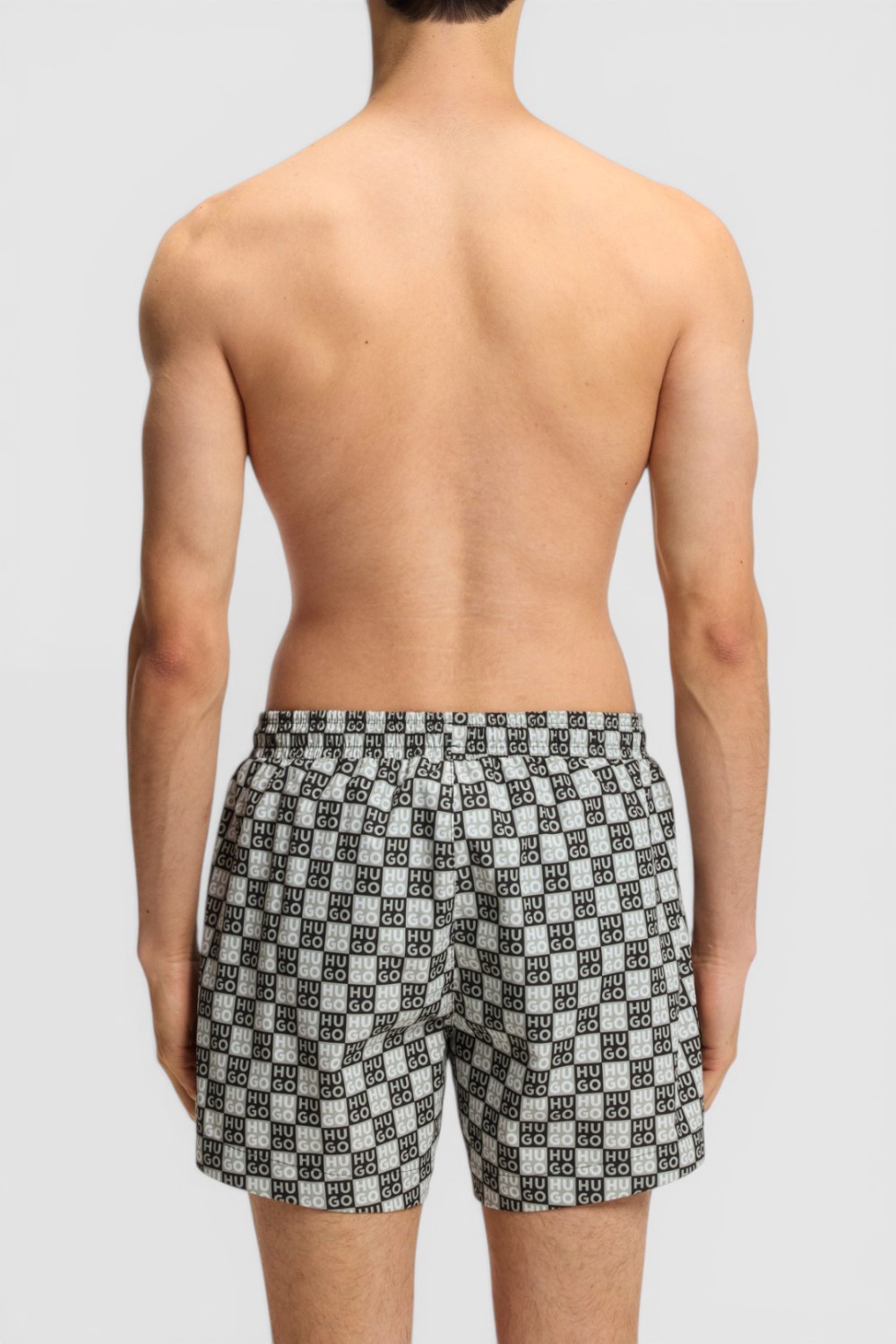 תמונת דוגמן אחורית של מכנסי בגד ים