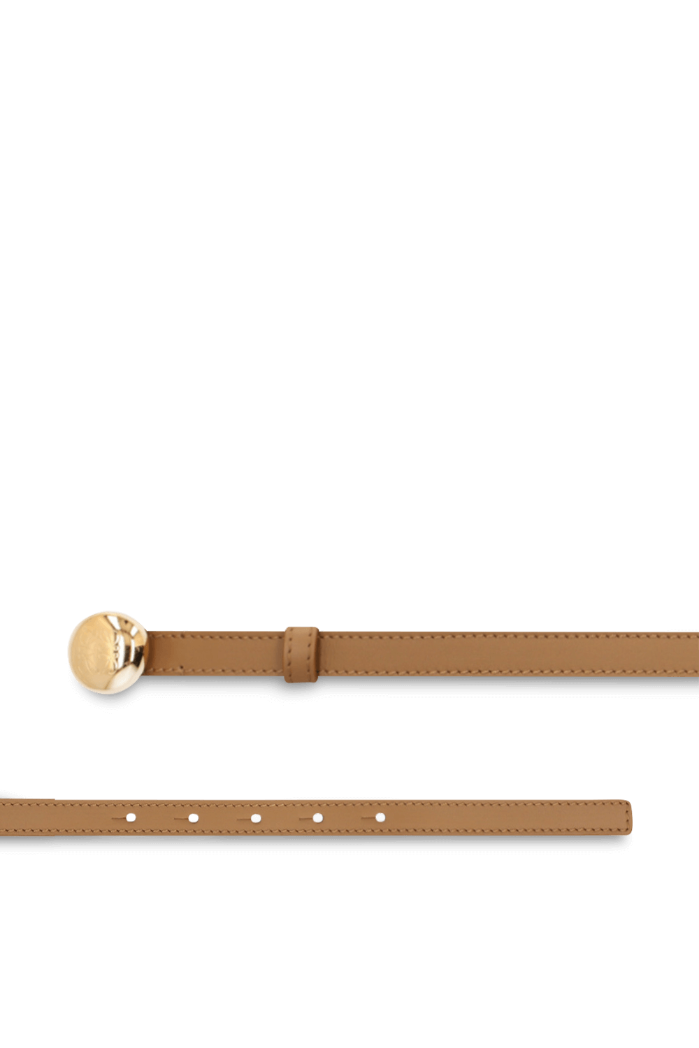 תמונה אחורית של חגורת עור