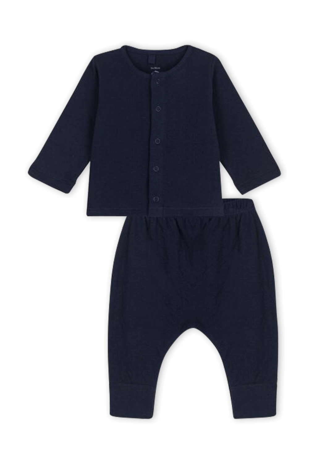 גילאי NB - 18 חודשים סט מכנסיים וקרדיגן כחול PETIT BATEAU