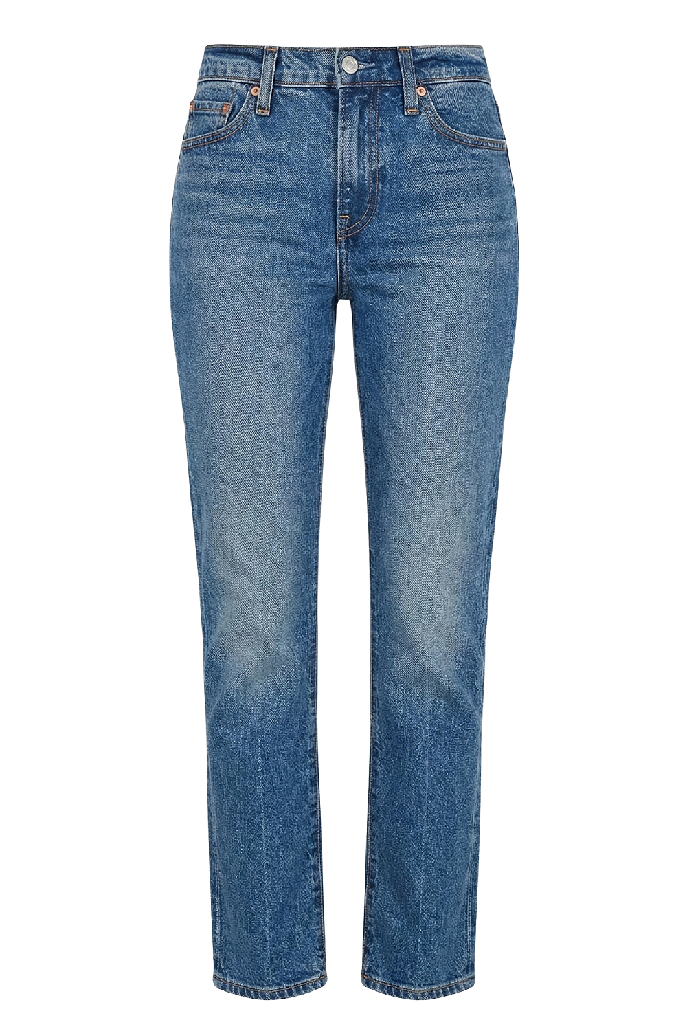 תמונה קידמית של מכנסי ג'ינס