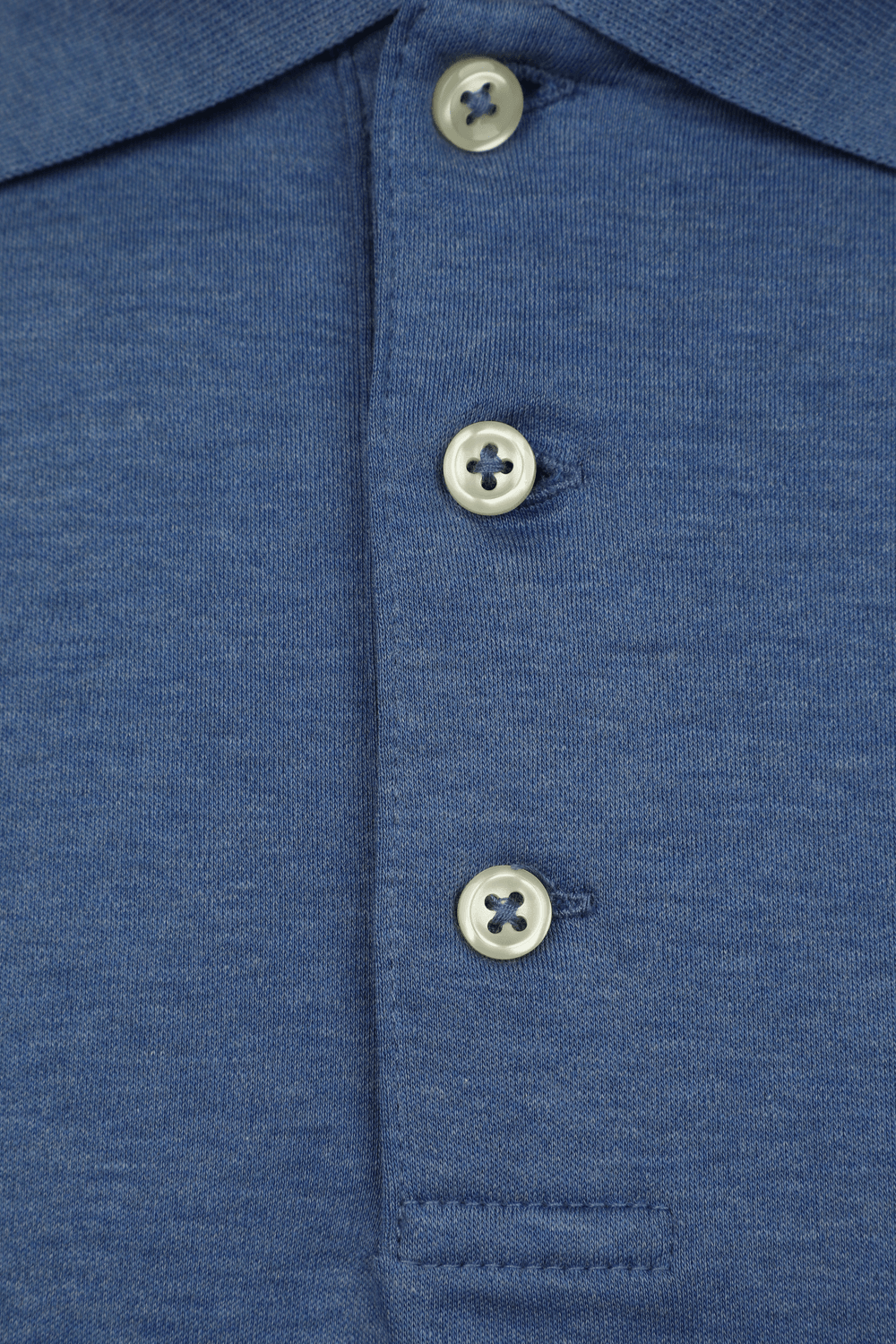 תמונת תקריב של Logo Polo Shirt in Blue