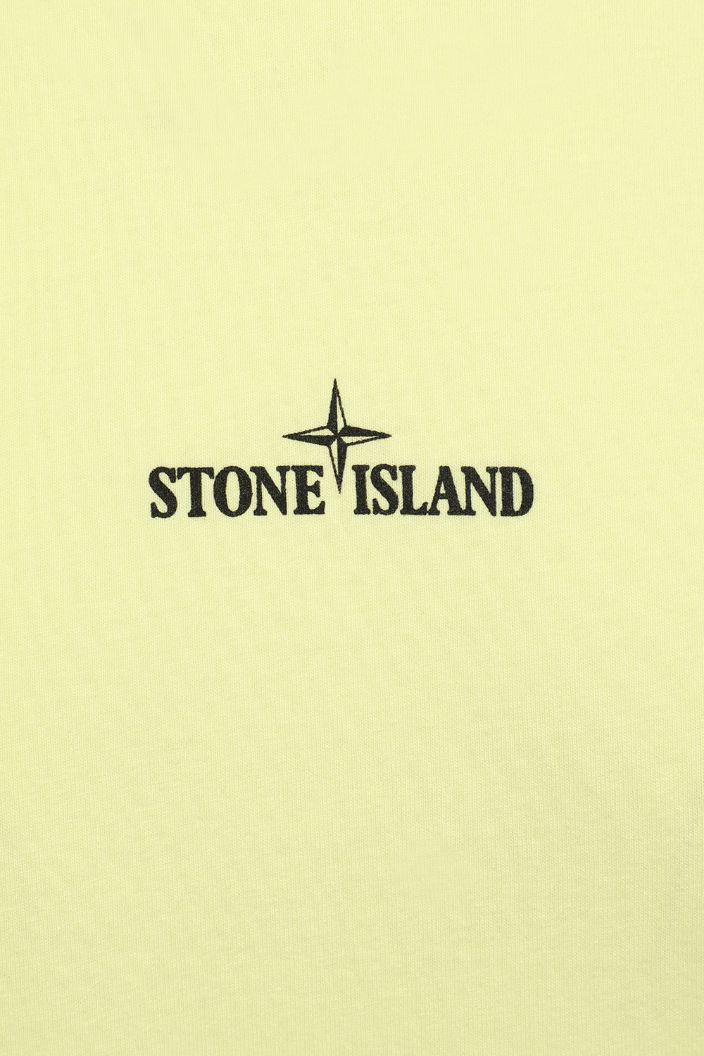 תמונת תקריב של Logo T-Shirt in Yellow