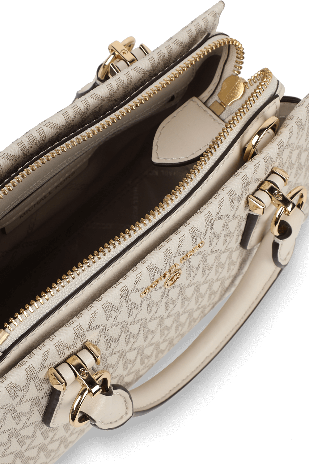 תמונת פנים של תיק מרילין מונוגרמי לבן