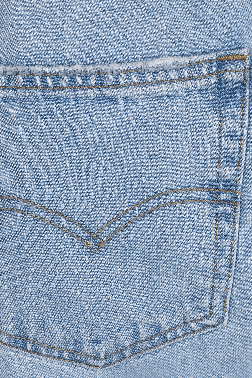 תמונה אחורית של מכנסי ג'ינס בלון עם שרוכים