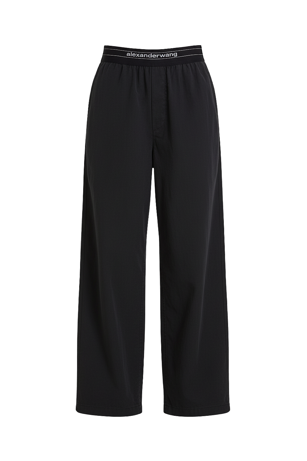 תמונה קידמית של מכנסי ג'וג רחבים