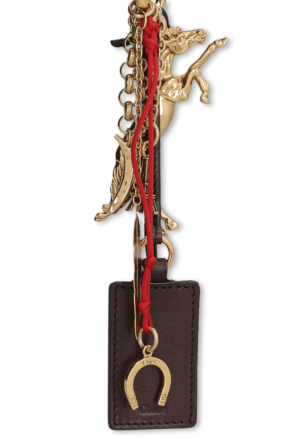 תמונת תקריב של לולאת צ'ארמס לתיק ולמפתחות