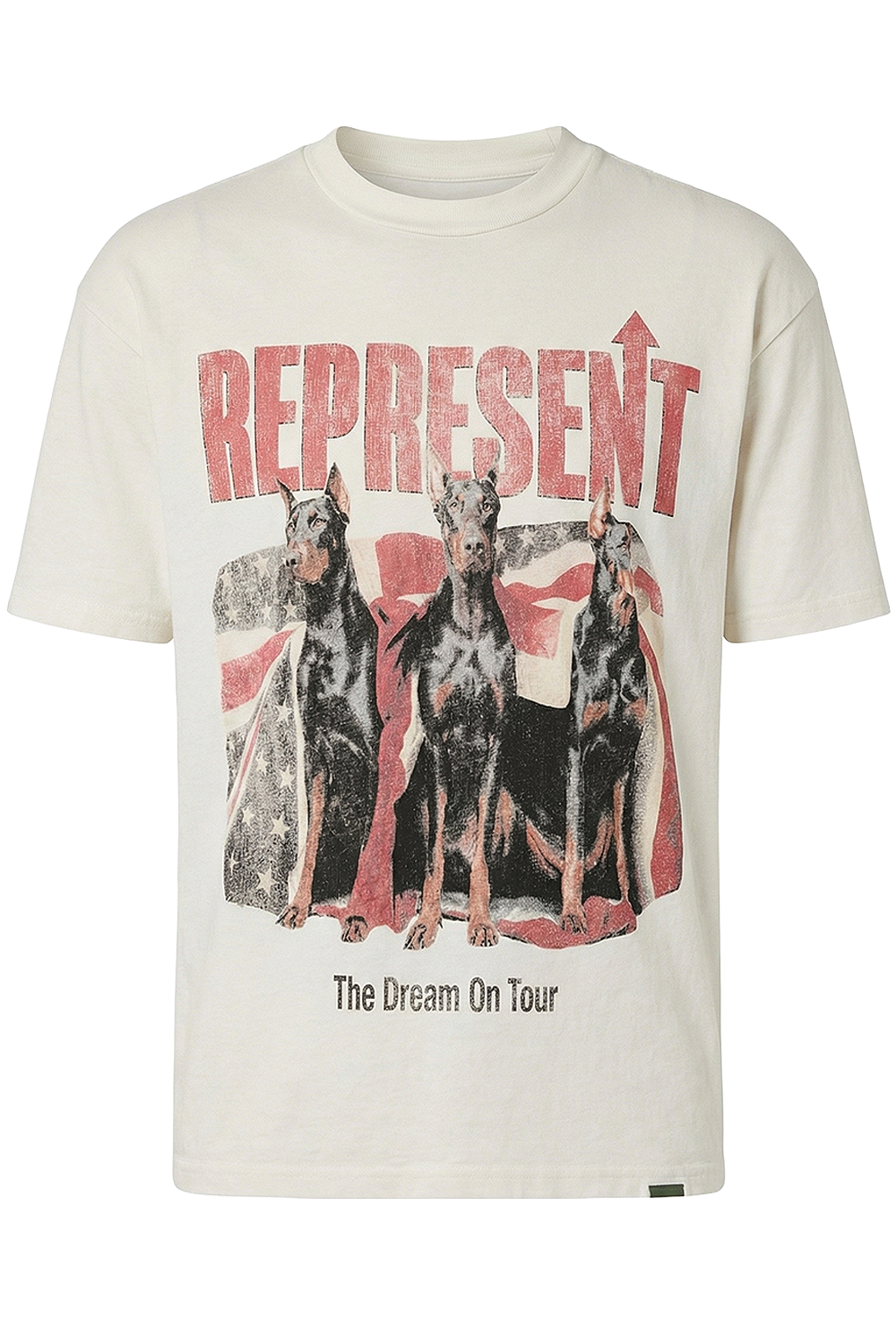 תמונה קידמית של חולצת טי אוברסייז