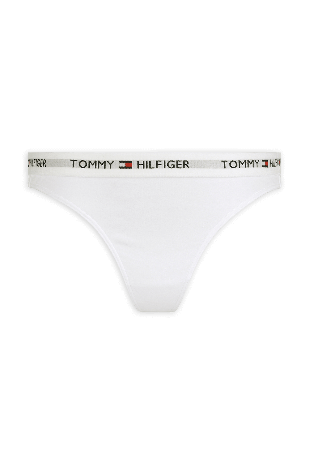 תחתוני חוטיני לבנים עם לוגוטייפ TOMMY HILFIGER