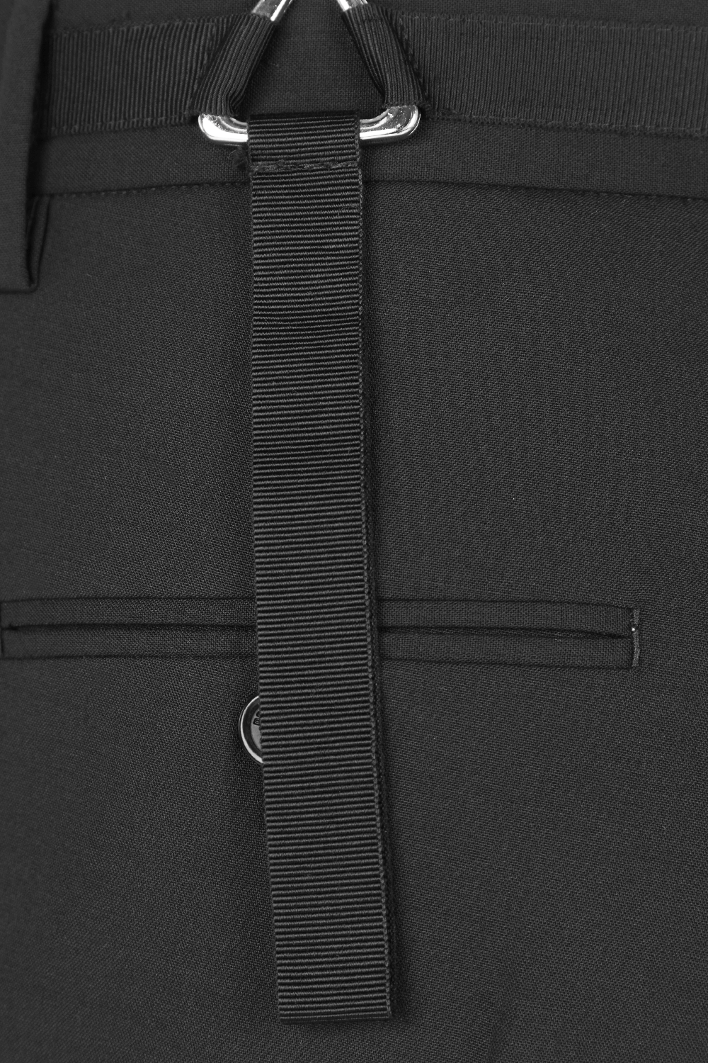 מכנסיים שחורים מחויטים מצמר DSQUARED2
