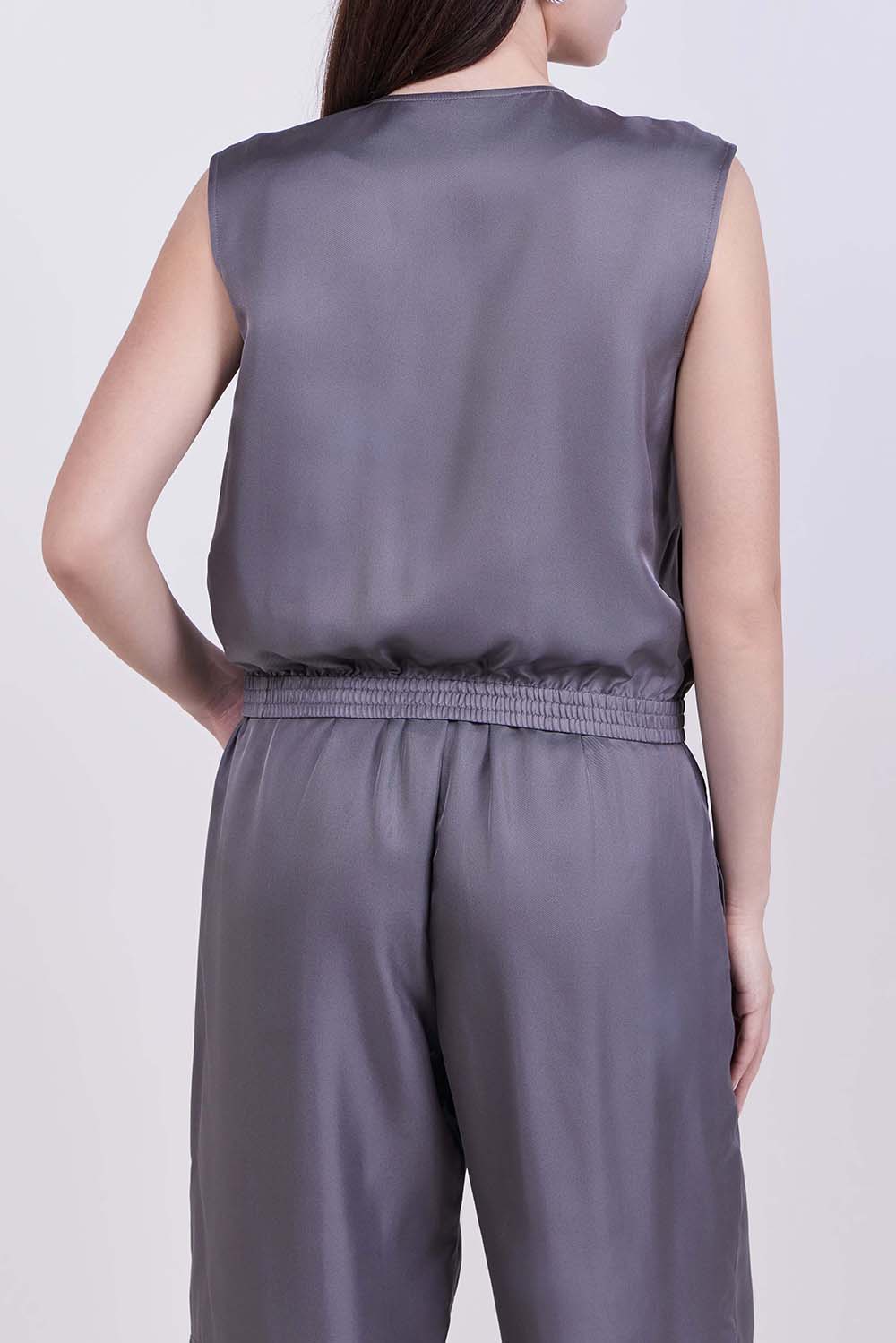 תמונת דוגמן אחורית של ווסט קרופ משי