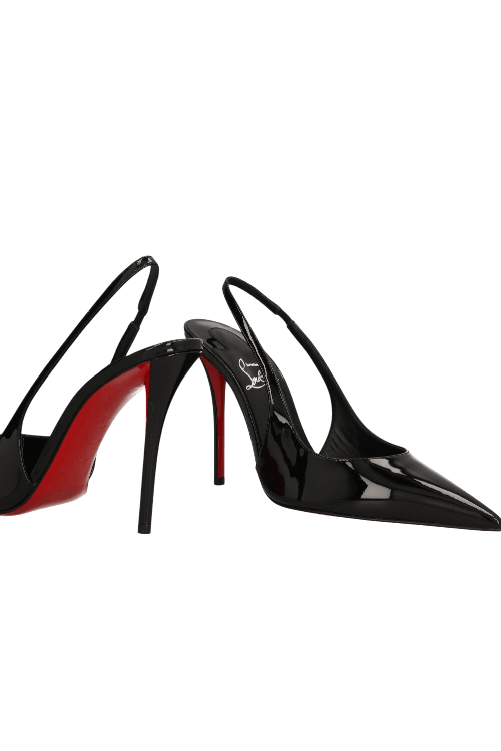 תמונת תקריב של נעלי עקב סלינג בק