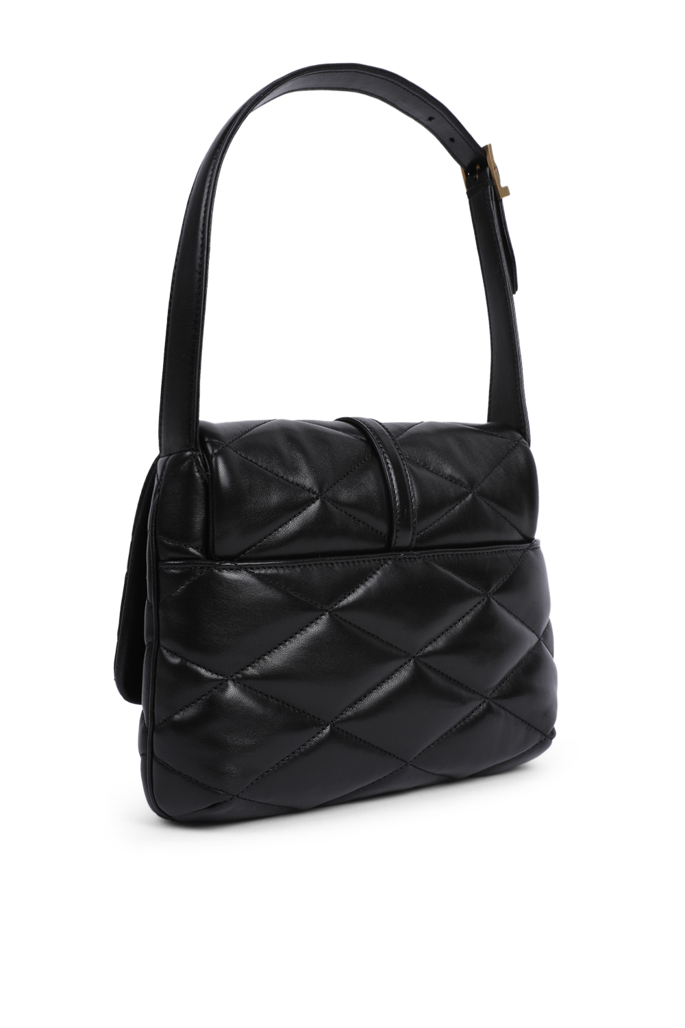 תמונה אחורית של תיק כתף לה 57 מעור קווילט