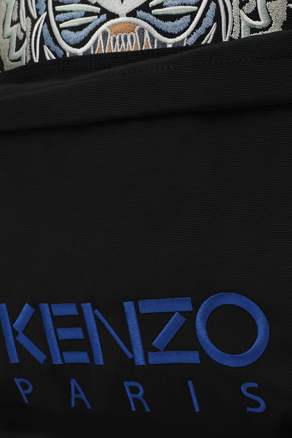תיק גב שחור עם הדפס הנמר האייקוני KENZO