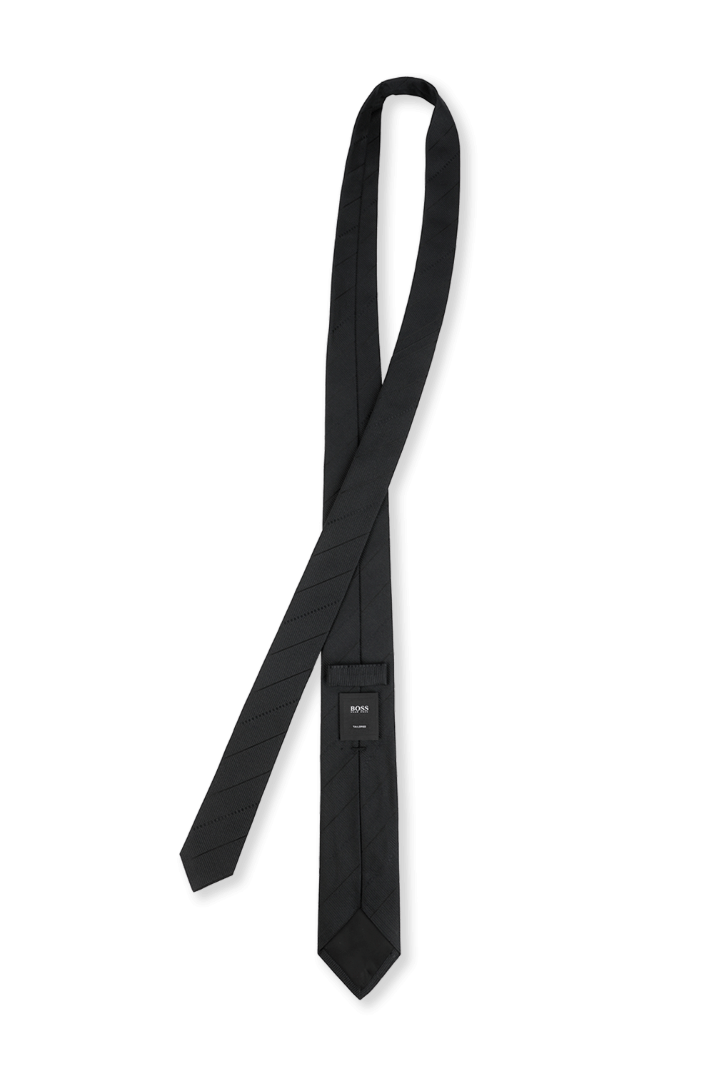 תמונת תקריב של Silk Tie in Black