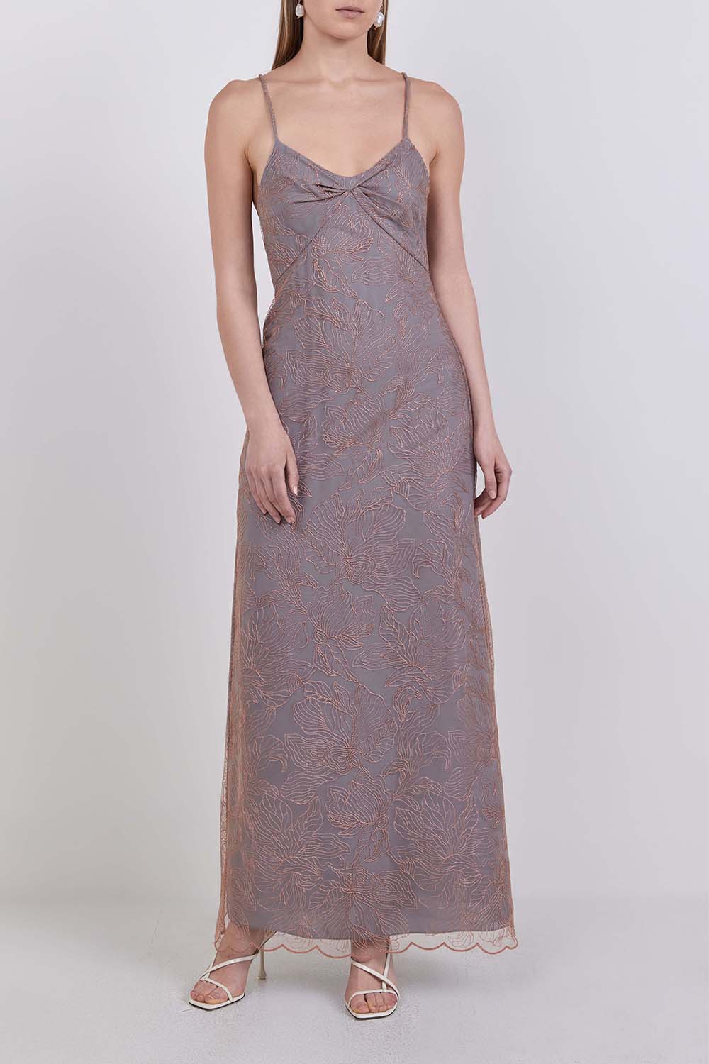 תמונת דוגמן קידמית של שמלת מקסי