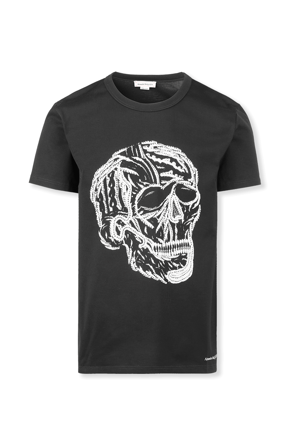 תמונה קידמית של Skull T-Shirt in Black and White