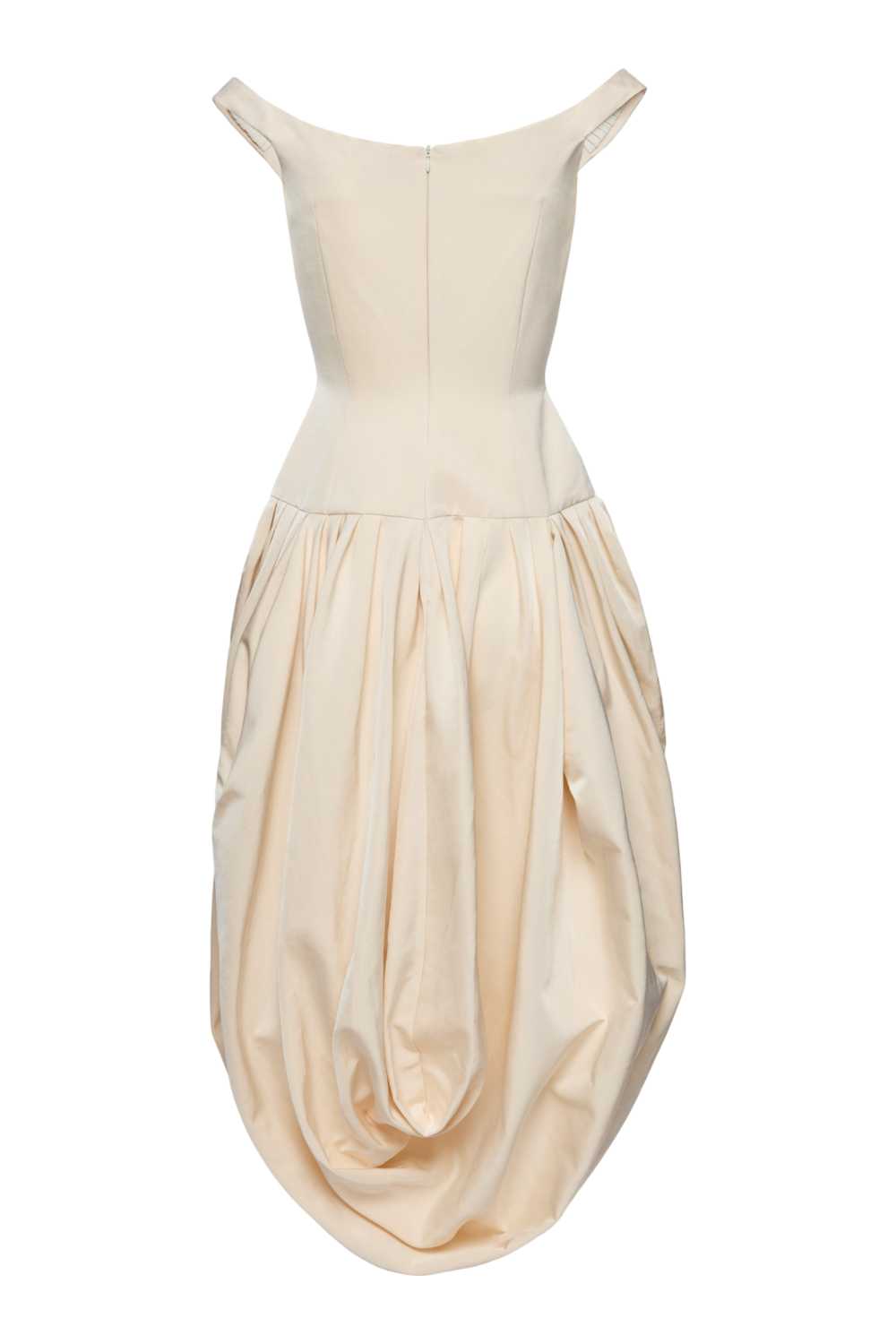 תמונה אחורית של שמלת מידי