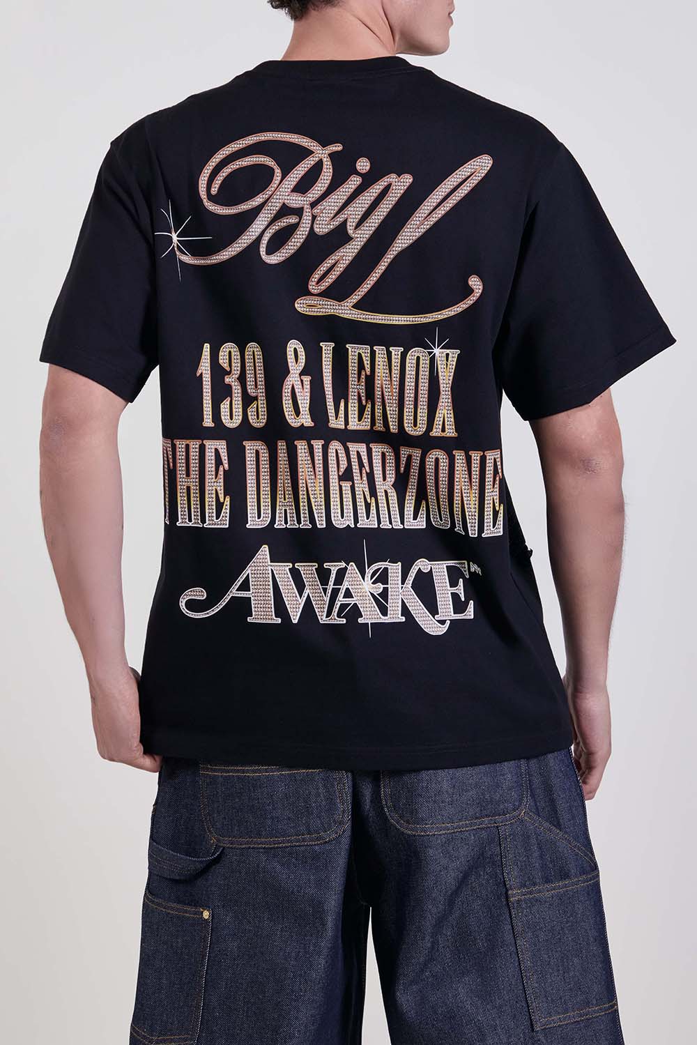 תמונת דוגמן אחורית של חולצת טי אוייק ניו יורק X ביג אל