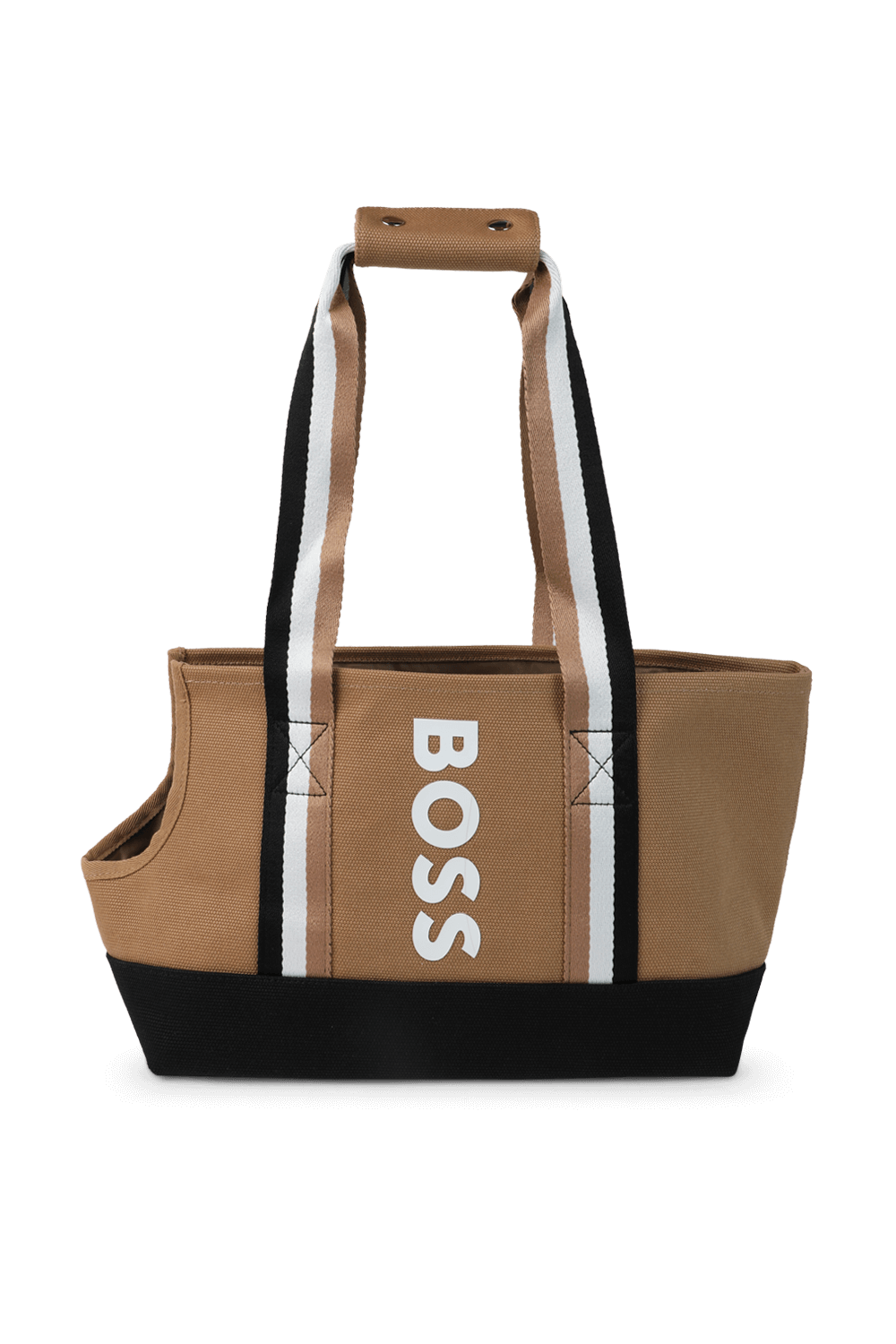 תמונה קידמית של בוס כלבים- תיק נשיאה עם  הדפס