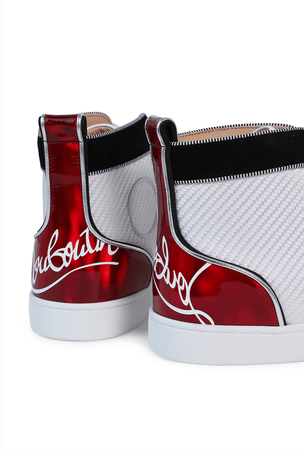 תמונת תקריב של Fun Louis Flat Sneakers in White