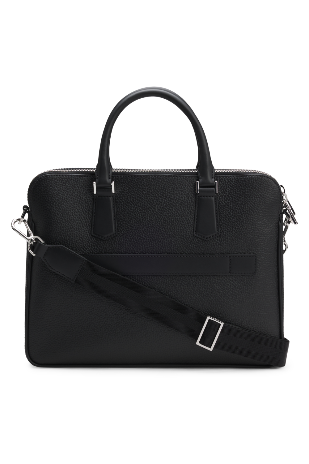 תמונה אחורית של תיק מחשב עור