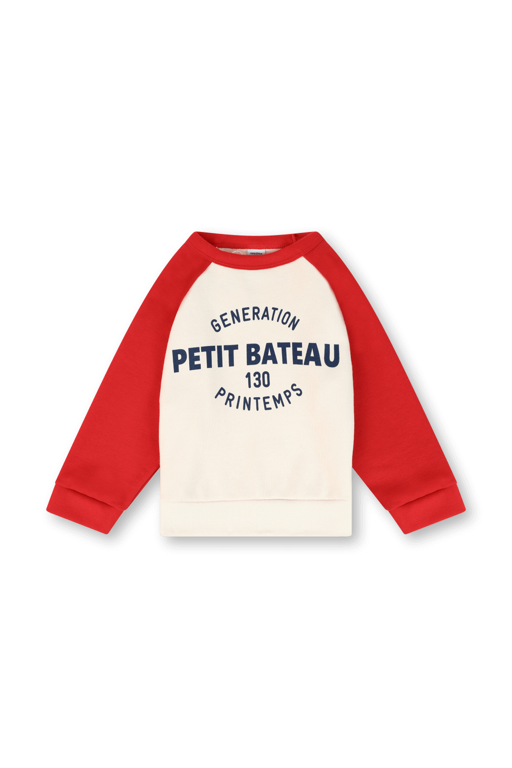 תמונה קידמית של סווטשירט מכותנת פליז עם הדפס - גילאי 3-5