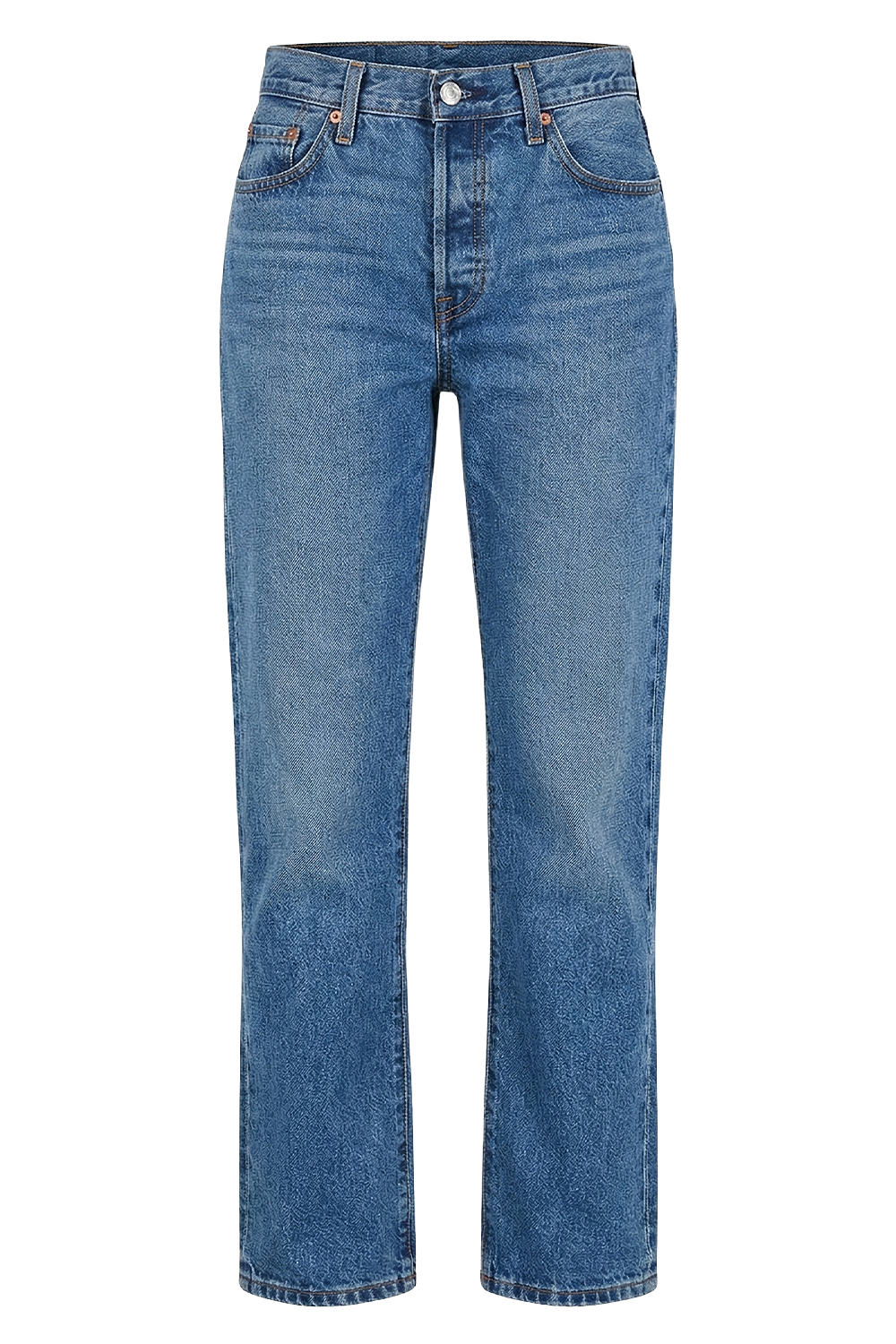 תמונה קידמית של מכנסי ג'ינס 501