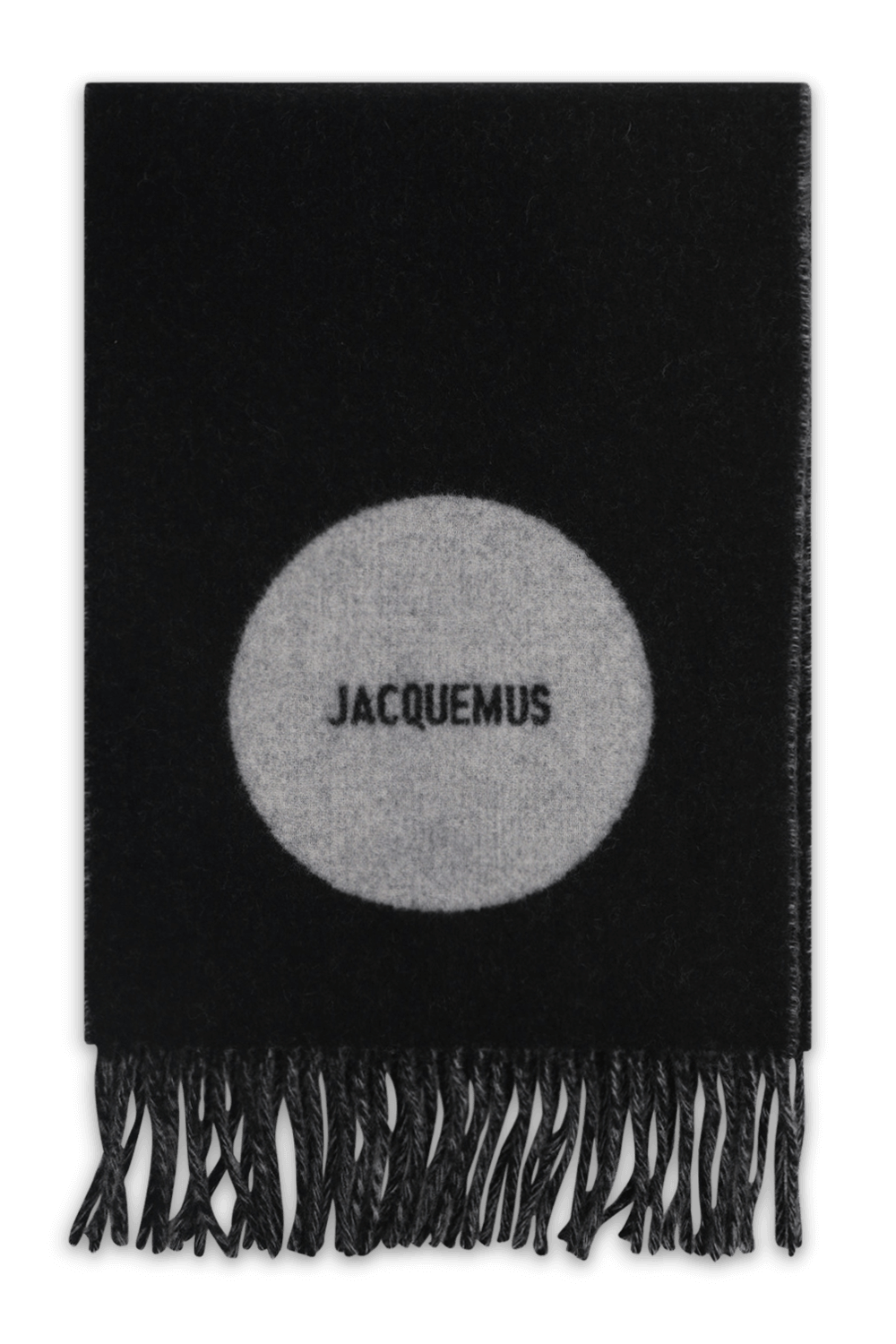 תמונה אחורית של צעיף עם לוגו ג'קרד