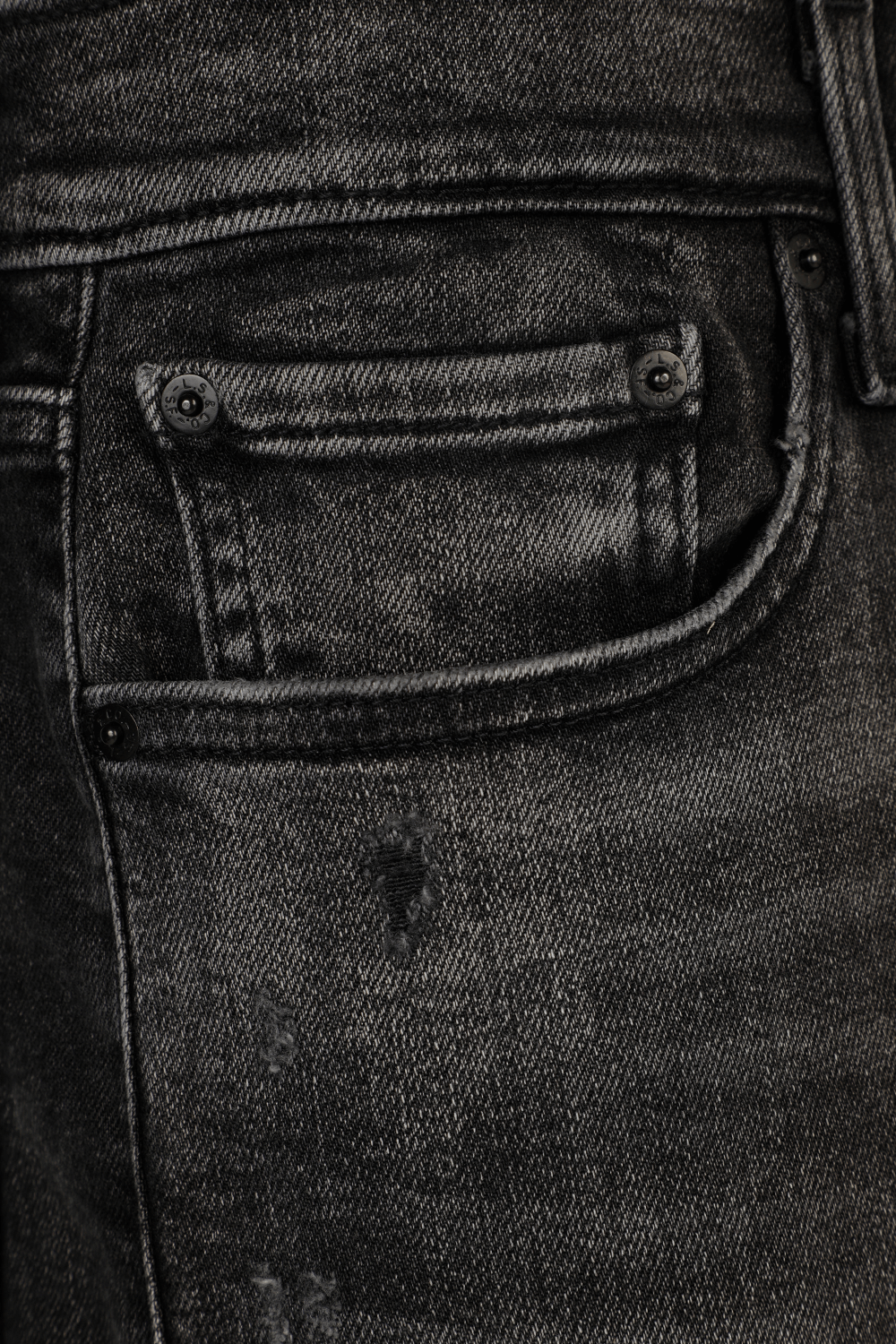 תמונה אחורית של Short Jeans in Black