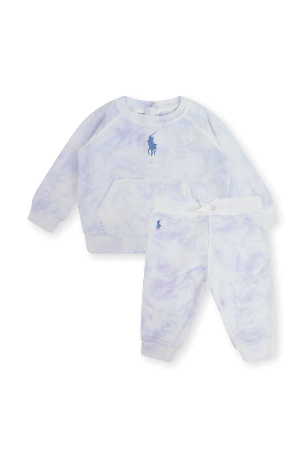 גילאי 3-24 חודשים חליפת טאי דאי בגווני סגול ולבן POLO RALPH LAUREN KIDS