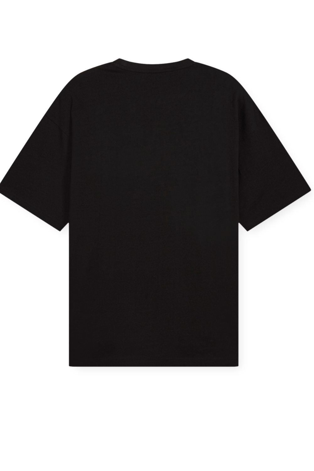 תמונה אחורית של חולצת טי אוברסייז