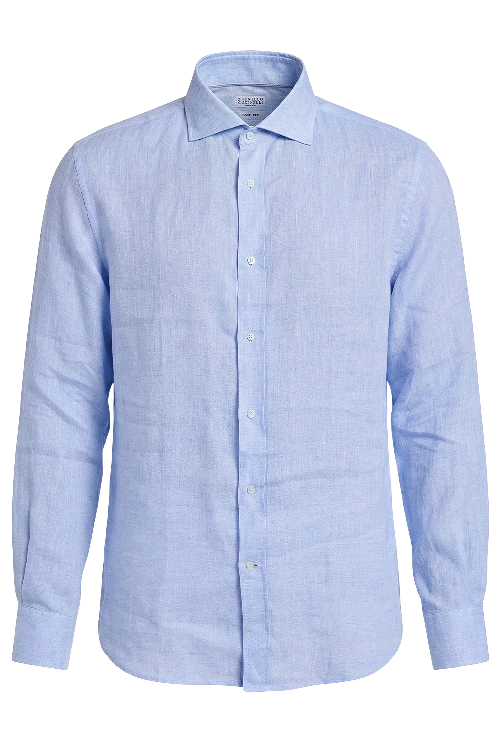 תמונה קידמית של חולצה מכופתרת בגזרה משוחררת