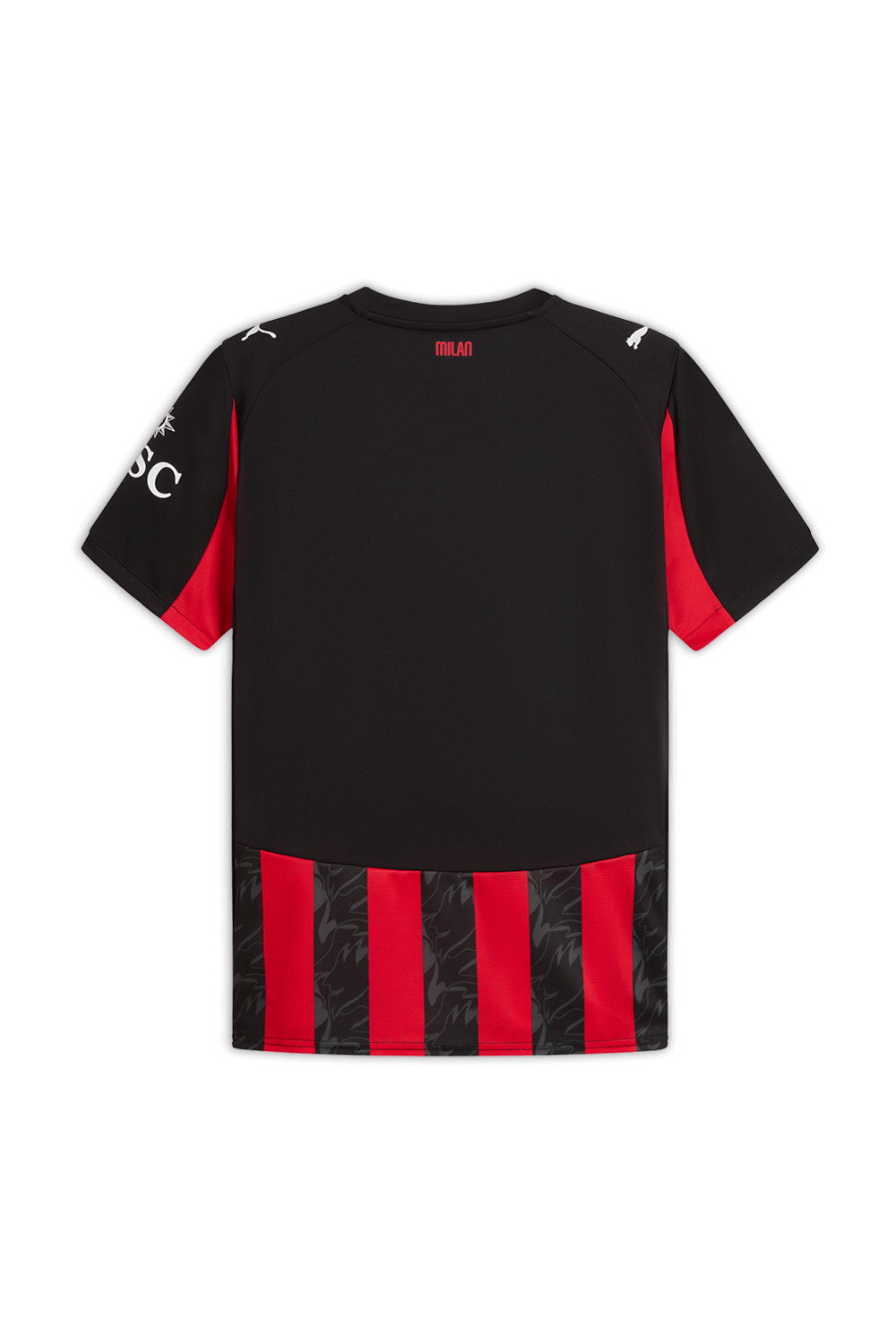 תמונה אחורית של חולצת הבית מילאן 2025-26