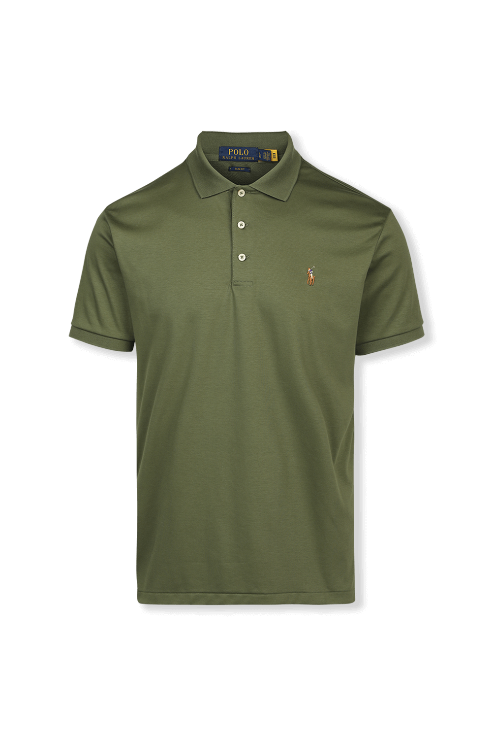 תמונה קידמית של Classic Short Polo Shirt in Green