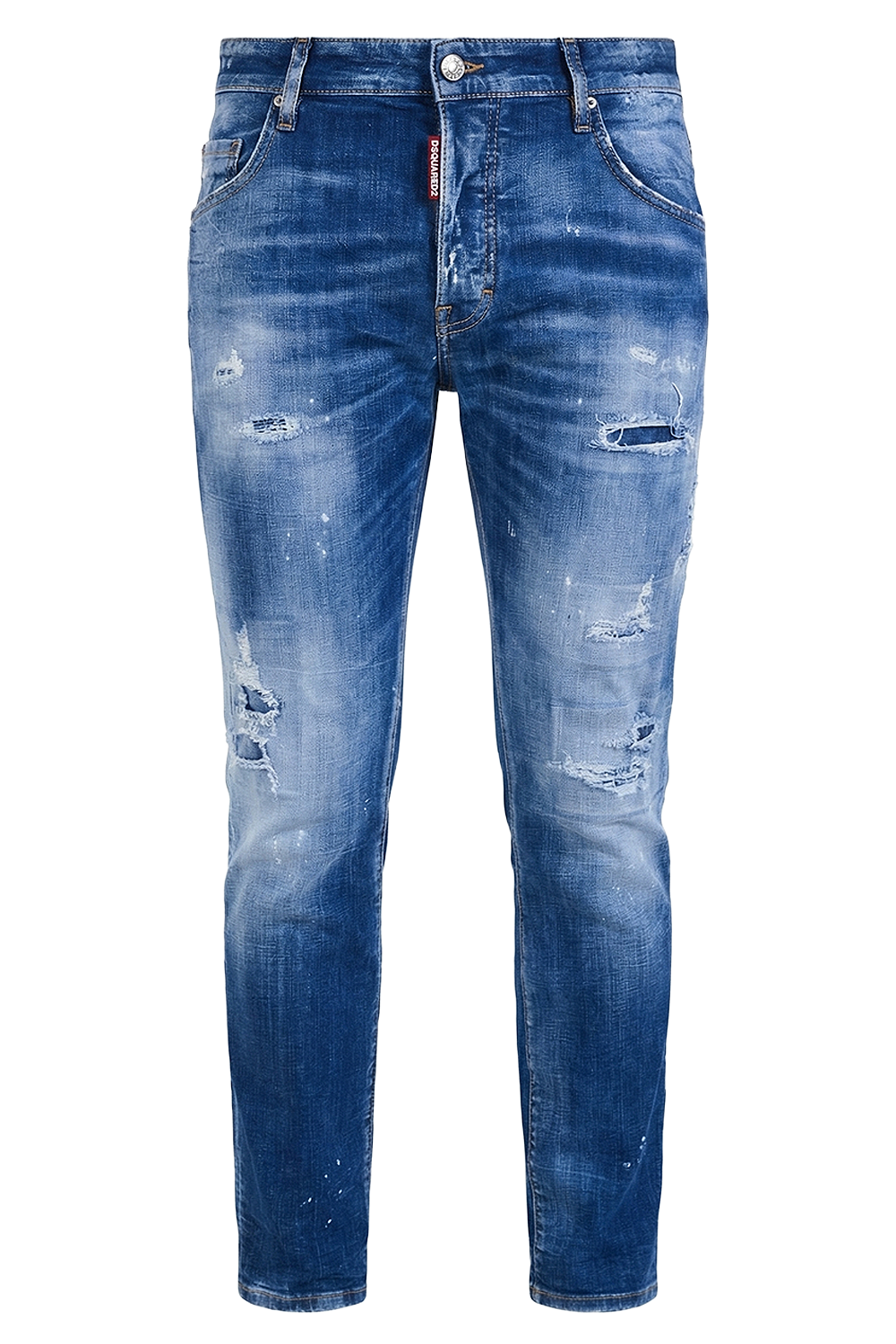 תמונה קידמית של מכנסי ג'ינס