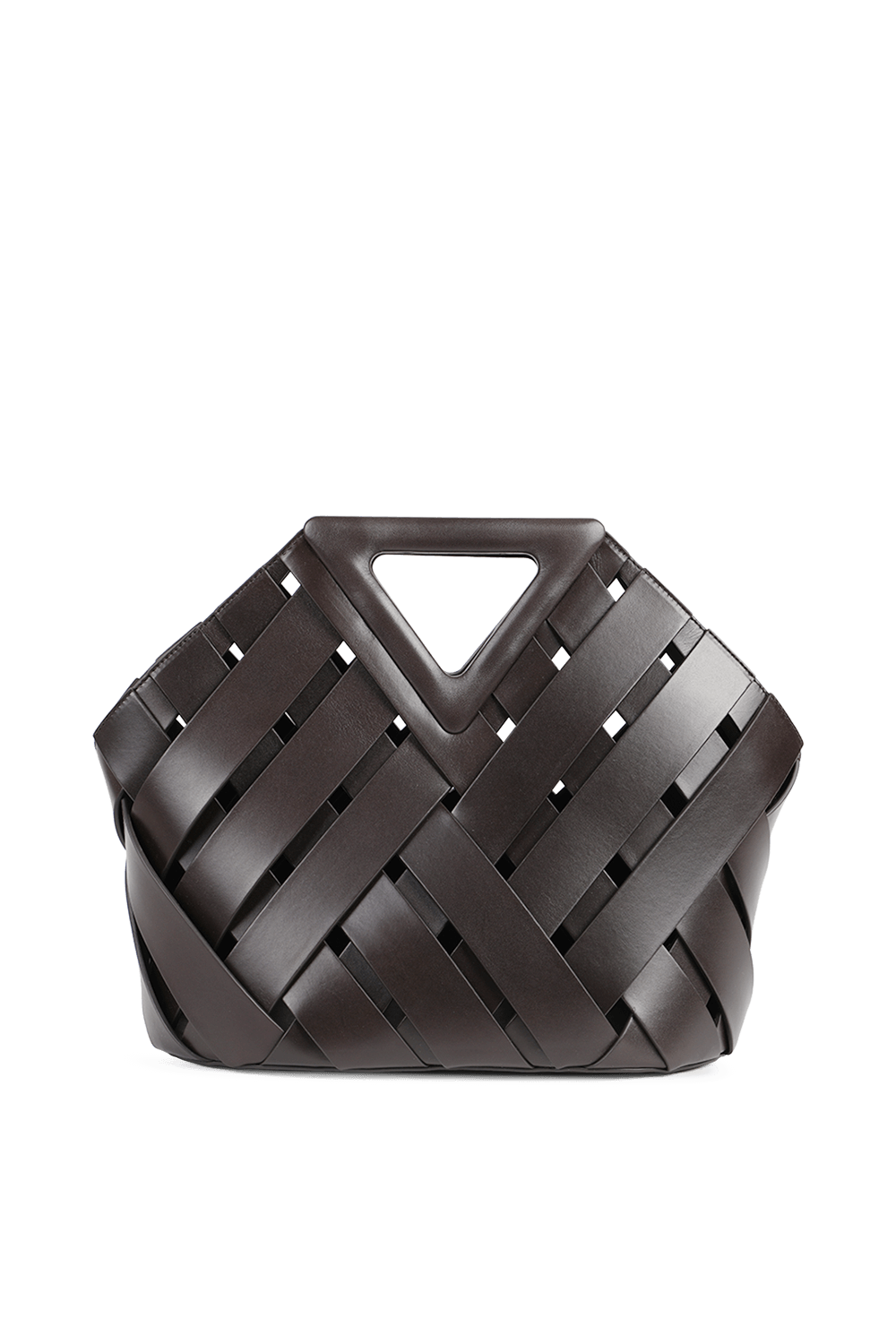 תיק משלוש מעור בצבע שחור image number null BOTTEGA VENETA