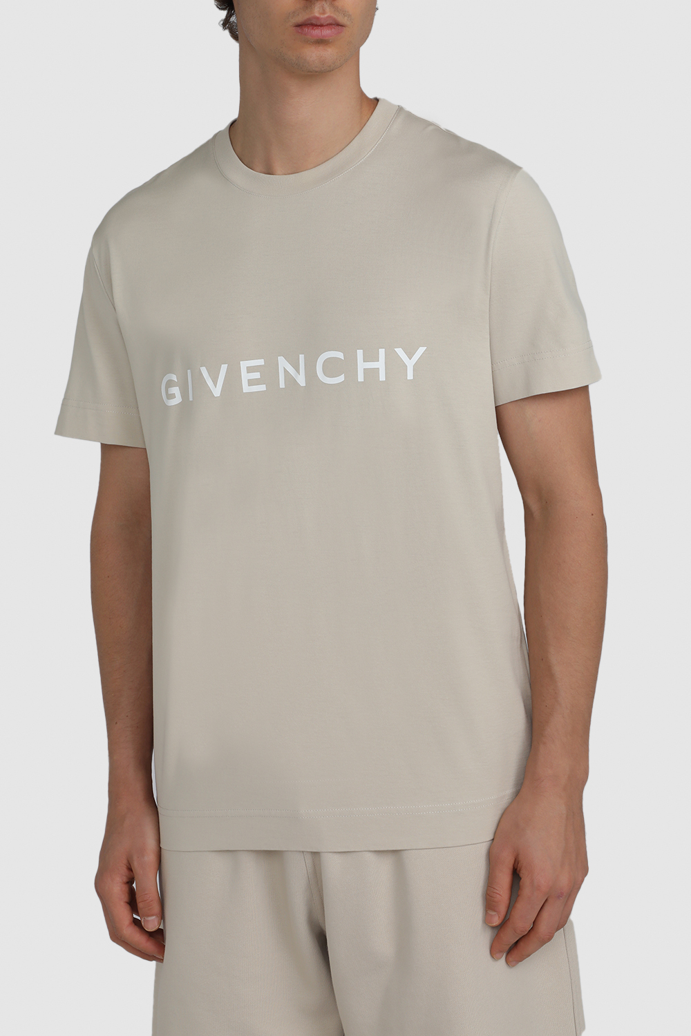 תמונת דוגמן קידמית של חולצת טי מכותנה