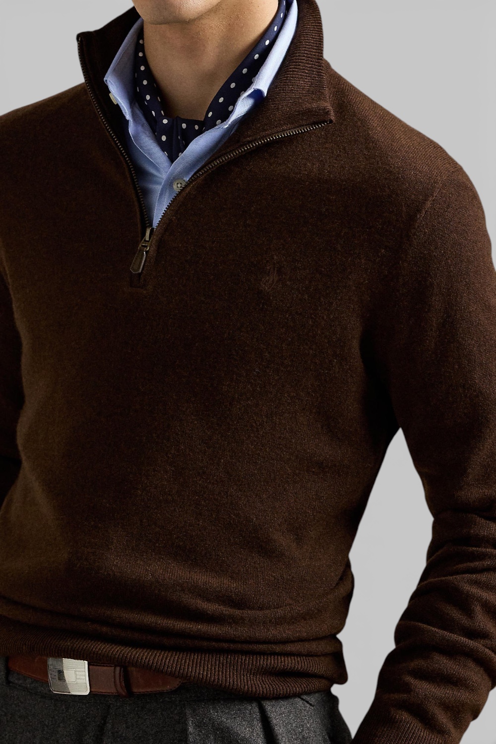 תמונת תקריב דוגמן של סריג פולו